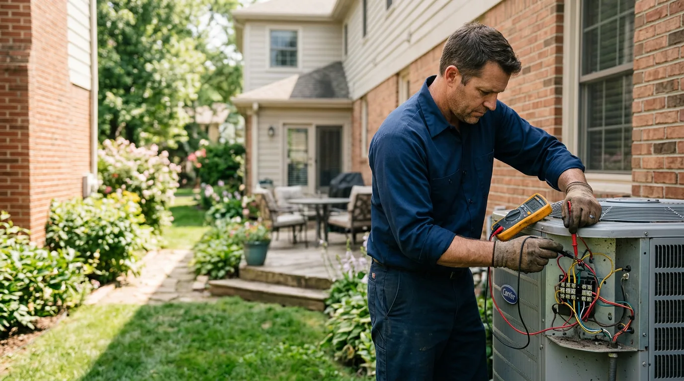 HVAC technician working near Sandy, OR